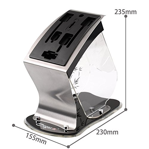 Universal messerblock, unbestückt für 7 Messer und Schere/Wetzstahl - 3