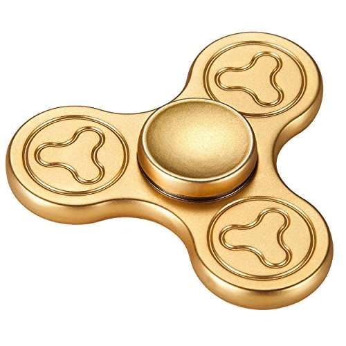 Fidget Toys Hand Tri Spinner Fidget Spinner Toy Stress Reducer - Perfect For ADD, ADHD, Anxiety, and Autism Adult Children (Zinc Alloy body) (GLOD) Fidget Toys Hand Tri Spinner Fidget Spinner Toy Stress Reducer - Perfect For ADD, ADHD, Anxiety, and Autism Adult Children (Zinc Alloy body) (GLOD)