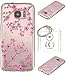 Produktbild Ultra Slim Dünn Silikon TPU Transparent für Galaxy S7 (5,1 Zoll) Hülle , Niedliche Cartoon Malerei,Premium Handy Tasche Schutz Hülle Case Cover Etui Strass Schutz schutzhülle Bumper Schale Silicone für Samsung Galaxy S7 (5,1 Zoll) + Schlüsselanhänger (R) (7)