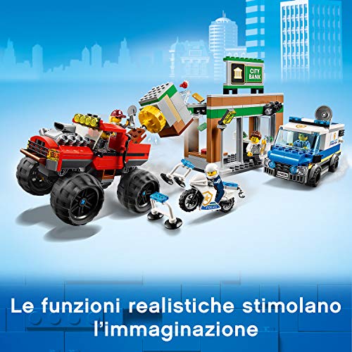 LEGO-City-Police-Rapina-sul-Monster-Truck-Set-di-Costruzioni-Ricco-di-Dettagli-con-5-Minifigure-tra-cui-Tom-Bennett-e-Big-Betty-per-Bambini-5-Anni-60245