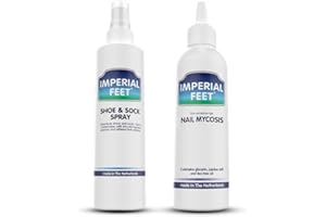 IMPERIAL FEET Nail Mycosis Solution 75 ML + Shoe and Sock Spray 150 ML | Fungal Nail Treatment | No Infected Swab Application | Fungal Nail Treatment for Toenails