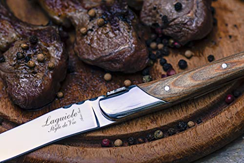 Laguiole Style de Vie Steakmesser Luxury Line, 6-teilig, Olivenholz - 9