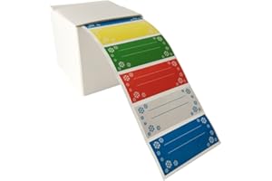 EAST-WEST Trading GmbH - Etichette per contenitori da frigo e surgelatore, colorate, 500 pezzi