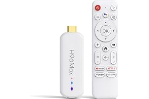 LICAEVEY 4K Ultra HD TV Box Streaming Media Player, Smart TV Stick med Röstfjärrkontroll, 2 GB RAM 16 GB ROM, Portabel Set Top Box för Tillgång Till Hemresor