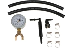 ZHUODINGSEN Jauge De Pression D'Essence De Voiture Essence Outil De Pression Compteur D'Essai De Pression De Carburant Automobile Jauge De Pression D'Essence Huile ManomèTre Testeur D'Injecteur De Pression Outils