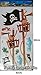 KIDS GROWTH CHART HEIGHT MEASURE WALL STICKERS CHILDREN KID'S BEDROOM PIRATES Boys Girls Wall Decoration (2 sheets in 1 set)