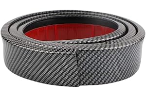 ‎MORECHIOCE Universal Auto Kotflügel Verbreiterung,MoreChioce 1,5m Kotflügelverbreiterung Auto Radlauf Radlaufleiste Radabdeckung Auto Rad Schutz Dekoration Kohlefaser 3.5cm Breite