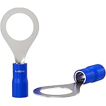 Aerzetix: 10 kabelschoenen, elektrische platte hulzen, oog oog M10, 10