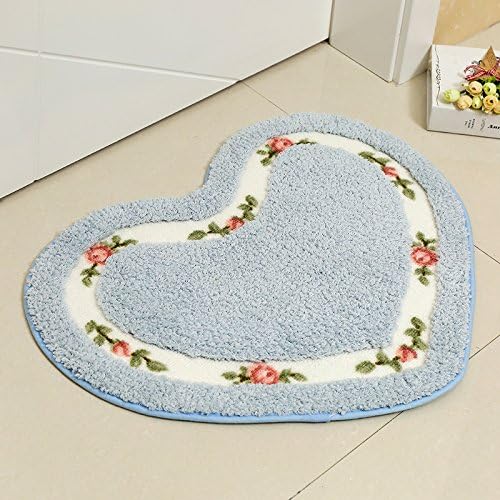 Tkopainsde Heart-Shaped Mats Non Slip Bathroom Floor Mat Bedroom Carpet Kitchen Door Mat Door Suction Feet X 600Cm2 ,500Cm ? Pad
