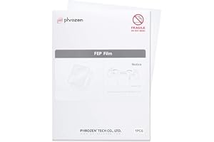 Phrozen Película de Liberación FEP para Impresoras 3D de Resina | Lámina Separadora Formato A4 para Impresora LCD | Transparente, Duradero - 1 Piezas (210x290 mm)