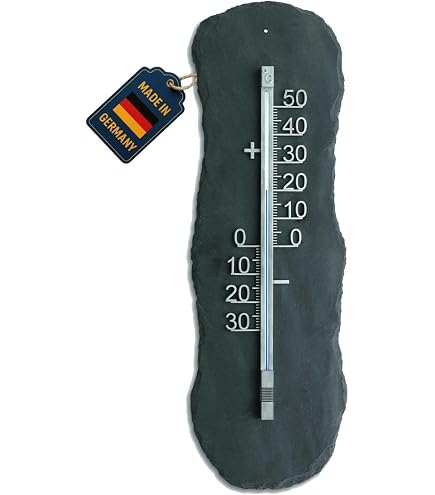 TFA Dostmann Central Park Termometro Da Giardino Analogico, 137 Cm, Alluminio Argentato, Resistente