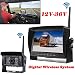 Produktbild 12 V-35 V Digital Wireless Backup Kamera System 17,8 cm Fahrzeug TFT LCD Monitor + Wireless 28LEDS IR Rear View Wasserdicht Nachtsicht Rückfahrkamera für Wohnmobil-Bus Truck Trailer