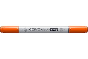 COPIC Ciao Coloured Marker Pen - (YR-68) Orange, For Art & Crafts, Colouring, Graphics, Highlighter, Design, Anime, Professional & Beginners, Art Supplies & Colouring Books