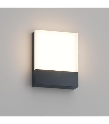 Wandleuchte Innen Klighten 2x LED Außenwandleuchte Mit Bewegungsmelder – 24W, IP65, Warmweiß 3000K, Anthrazit Aluminium Gehäuse Anthrazit