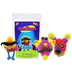 Toiing Scrunchies Mr Mooshtang Combo Pack of 5 | Innovative Construction & Building Set | DIY Monster Kits | Art & Craft Kit for Kids Age 5 Years and Above