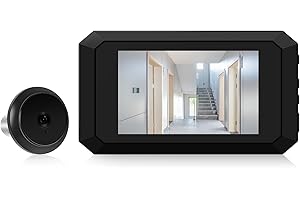 Matybobe Peephole Camera for Apartment Door 2MP LCD Digital Peephole Viewer 120 Degree Color Infrared Camera 1080P Door Monitor Built-in 1400mAh Battery Rechargeable（No doorbell, manual recording）