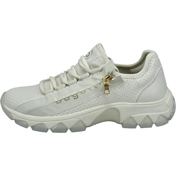 Bugatti Damen Sneaker „Fergie“ – Weiß, 37 EU, Aus Synthetik, Mit Gummisohle, Bequem & Stylisch