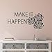 Produktbild Eeemmm Let It Happen Inspiring Letters Vinyl Wall Decals Home Decor Motives Word Art Mural Wall Sticker Gift 58 * 27Cm