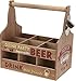 Produktbild Holz Flaschenträger mit Flaschenöffner - DRINK PARTY - Flaschenhalter Bierträger Flaschenkorb