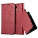 Price comparison product image Cadorabo Book Case works with Samsung Galaxy J7 2017 in APPLE RED – with Magnetic Closure, Stand Function and Card Slot – Wallet Etui Cover Pouch PU Leather Flip