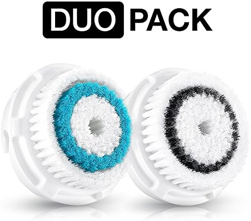 Positive Twins Creations Compatible Replacement Brush Heads for Deep pore &amp; Sensitive skin. Designed for Mia, Mia2, Mia3/Aria, Smart Profile, Alpha Fit and Radiance facial cleansing system.