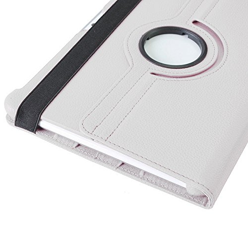 COOVY® 360° ROTATION COVER FÜR SAMSUNG GALAXY TAB 10.1 N GT-P7500 GT-P7501 GT-P7510 GT-P7511, TAB 2 10.1 GT-P5100 GT-P5110 SMART HÜLLE TASCHE ETUI CASE SCHUTZ STÄNDER Farbe weiss - 5