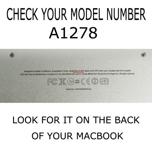 Mattabdeckung für Macbook Pro 13 „(Modell A1278 mit DVD-Player) – Türkis (Mit einem europäischen transparent Tastatur Haut FREE) (** NICHT kompatibel mit Modell Macbook Pro 13“ Retina-Display **) - 5