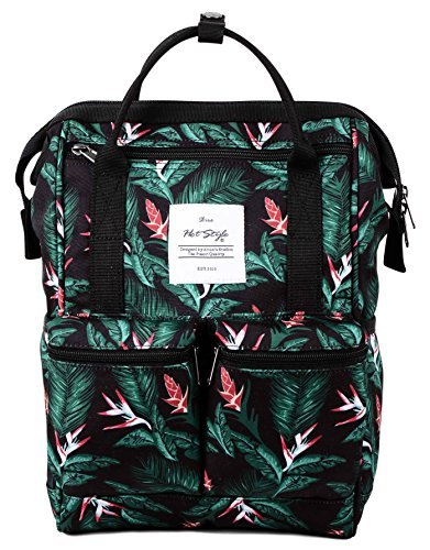 HotStyle DISA Fashion Blumen Damen Laptop Rucksack 9 7 zoll  37x23x14cm  - Schwarz