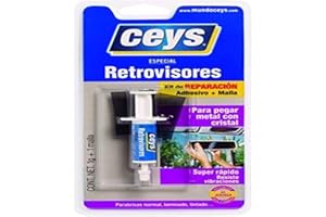 Ceys - Kit reparaciones de retrovisores - Adhesivo y malla - Jeringa 1 G