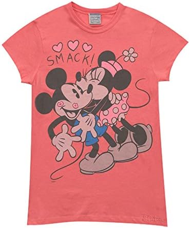 8tees - Mickey and Minnie Kiss T-Shirt-XL, color Red
