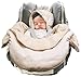 Wallaboo Baby Blanket Coco nore - For Car seat and Travel - Warm and safe - 90 X70 cm - For Babies from Newborn - ecru