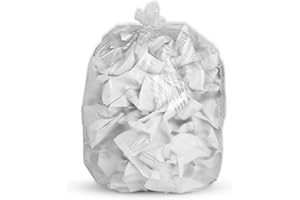JUST BIN BAGS 200x 70L Clear Bin Bags - Refuse Sacks | 5kg Capacity- 76 Gauge, 19 Micron - light Duty Waste Recycling Rubbish Binliner Dustbin Bags (Glass)