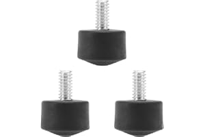 LT Easiyl 3 Puntas De Pie De Trípode De Goma Antideslizantes Compatibles con Monopié De Tamaño De Rosca De 1/4 De Pulgada Patas De Goma Piezas De Repuesto Color Negro