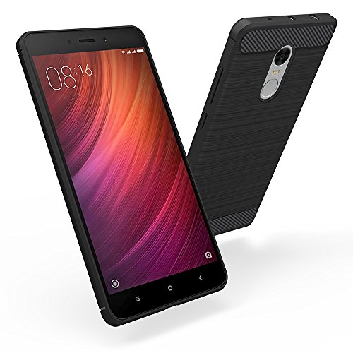 Simpeak para Xiaomi Redmi Note 4 Funda  Funda Redmi Note 4 Carcasa Redmi Note 4 Funda Note 4X Gel Silicona TPU Case 5 5 Pulgadas  Negro