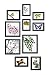 Produktbild Close Up® Design Rahmen Collage Set 10-teilig, 4 versch. Größen schwarz, Formate von 10x15cm bis 20x25cm