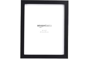 Amazon Basics rektangulär fotoram 20 x 25 cm, svart, 2 stycken, 20 x 25 cm