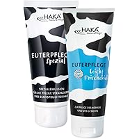 HAKA Euterpflege Set I Euterpflege Spezial 200ml + Euterpflege Frischekick I 200 ml I Feuchtigkeitscreme für…