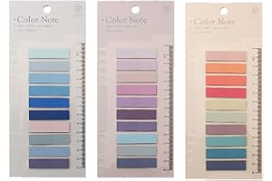 WAMSOLE 600 Pieces Index Tabs with Ruler,Writable and Repositionable File Flags Colored Page Markers Labels for Reading Notes, Notebook, Books, Classify Files (Color b)