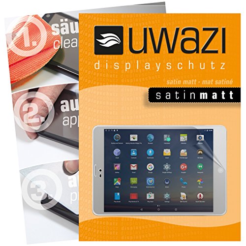 uwazi I 3x Film protection satiné mat pour Winnovo M798 Tablet PC Film de protection d'écran I Film de protection I Film anti-empreintes digitales I Anti rayures