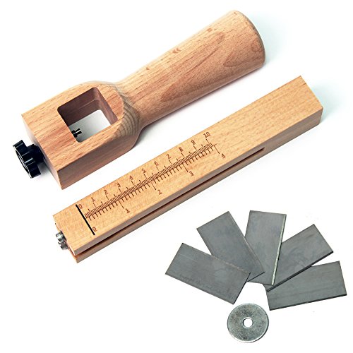 Wisamic Riemenschneider Leder Werkzeug mit Messer Leder Schneider DIY Haushaltsartikel - 6