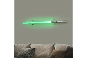 BYTOTU Lightsaber Holder Wall Mount-Lightsaber Stand Wall Display-1 Layer -Lightsaber Wall Mount Horizontal-Lightsaber Placement Display-Pixel Saber Mount for Wall-Plexiglass - (Swords Not Included)