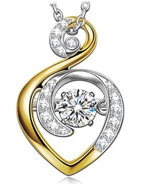 Anhänger Halskette Silber Dancing Heart 