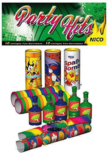 Party-Hits Tisch-FEUERWERK 12-tlg.
