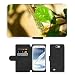 Produktbild Just Cover Hot Stil Handy Karte Slot Hülle/Case/Brieftasche aus PU-Leder/m00138620 Sprühmittel gegen grüne Blattläuse Blattläuse sap-sucking rot Eye//Samsung Galaxy Note 2 II N7100