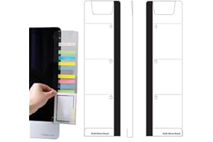 GXGM 2 Stück Büro Gadgets,Transparente Acryl-Büroartikel,Schreibtisch Zubehör,Monitor,Memoboard,Computer-Nachrichtentafel, Bürobedarf für Damen und Herren, Computer-Haftnotizenhalter