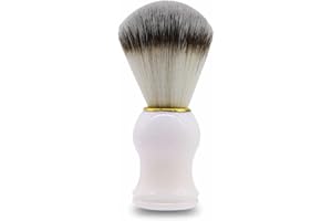 MNVD Shaving Brush Smooth And Soft Traditional Shaving Cream Brush Elegant Plastic Handle Hair Shaving Brush Professional Hair Salon Tool Fast Lather Shave Brush For Shaving Cream Foam Or Soap (Pack Of 1)