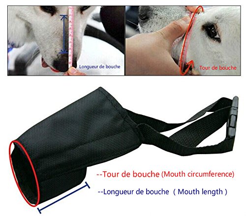 LA-VIE-Adjustable-Nylon-Muzzle-for-Dogs-Have-8-Available-Size
