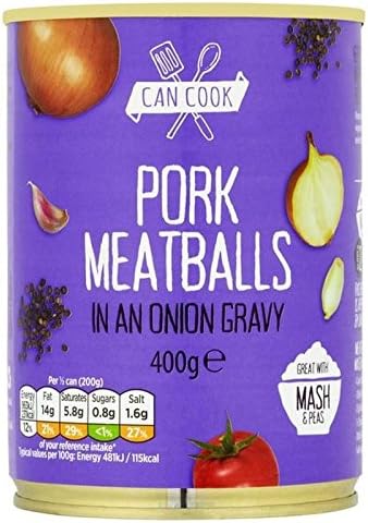 Can Cook Pork Meatballs In An Onion Gravy 400g