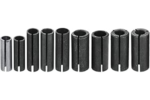 Bestgle 9pcs fresador CNC de repuesto adaptadores de mandril de boquilla convertidores de bujes divididos para máquina de grabado Router de madera