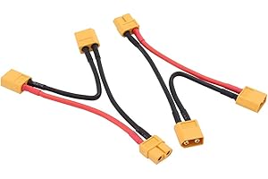 OliYin XT-60 / XT60 Series/Serial Battery Connector w / 14awg 10cm Wire for Turnigy (Pack of 2)